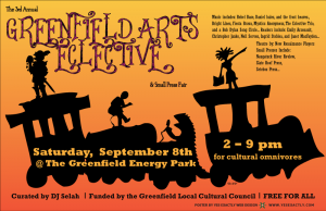 3rd Annual Greenfield Arts Eclective & Small Press Fair